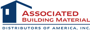 Associated Building Material logo with house icon.